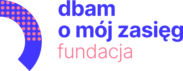 Logo Fundacji Dbam o mój zasięg — partnera programu
