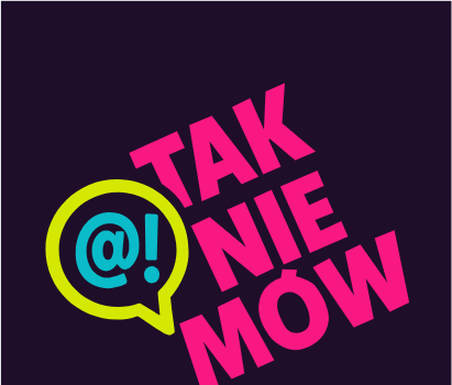 Logo Fundacji Tak Nie Mów — partnera programu